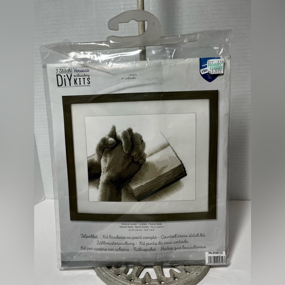Cross Stitch - Praying Hands Kit